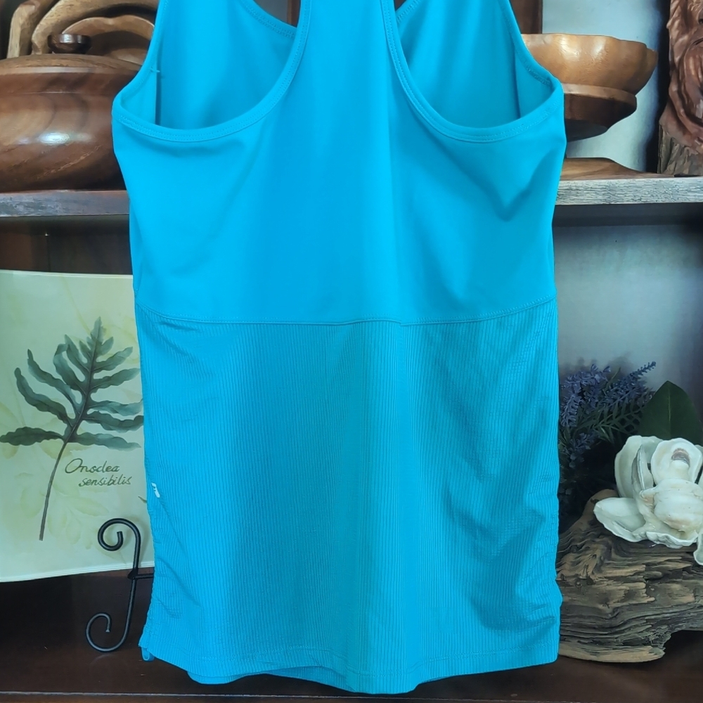 Fabletics Teal Racerback Tank Top - Picture 7 of 9
